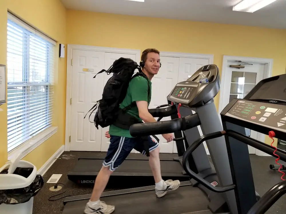 Jim on the treadmill