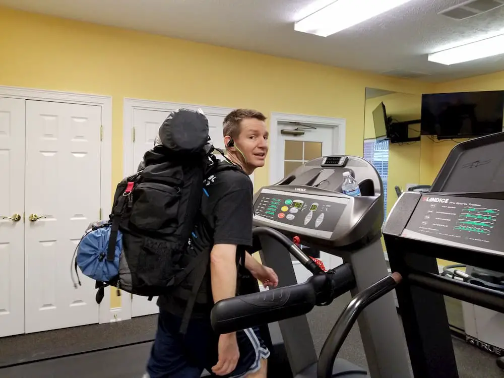 Jim on the treadmill