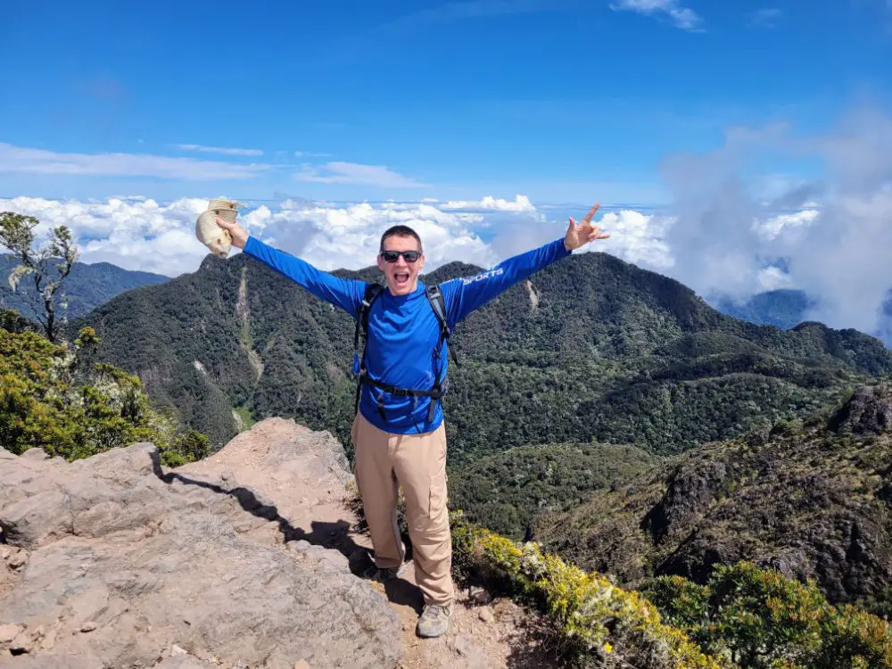Living a better life after successfully climbing to the top of Volcán Barú!