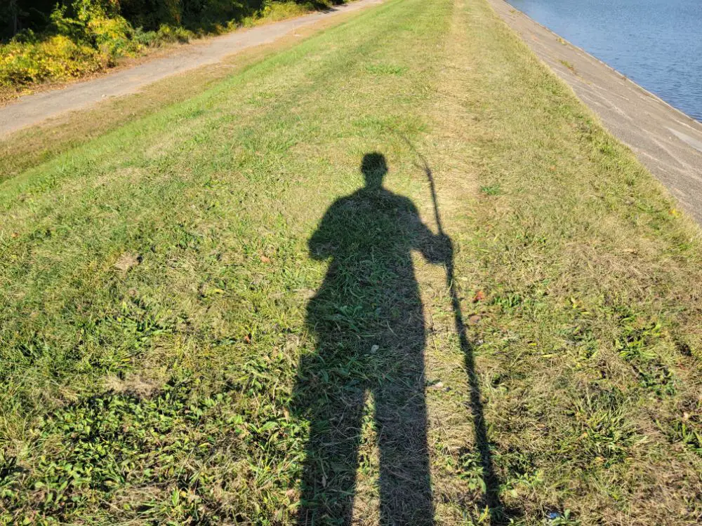It’s Amazing What Being Alone With Your Thoughts on a Walk Can Do for You - Jim's shadow hiking