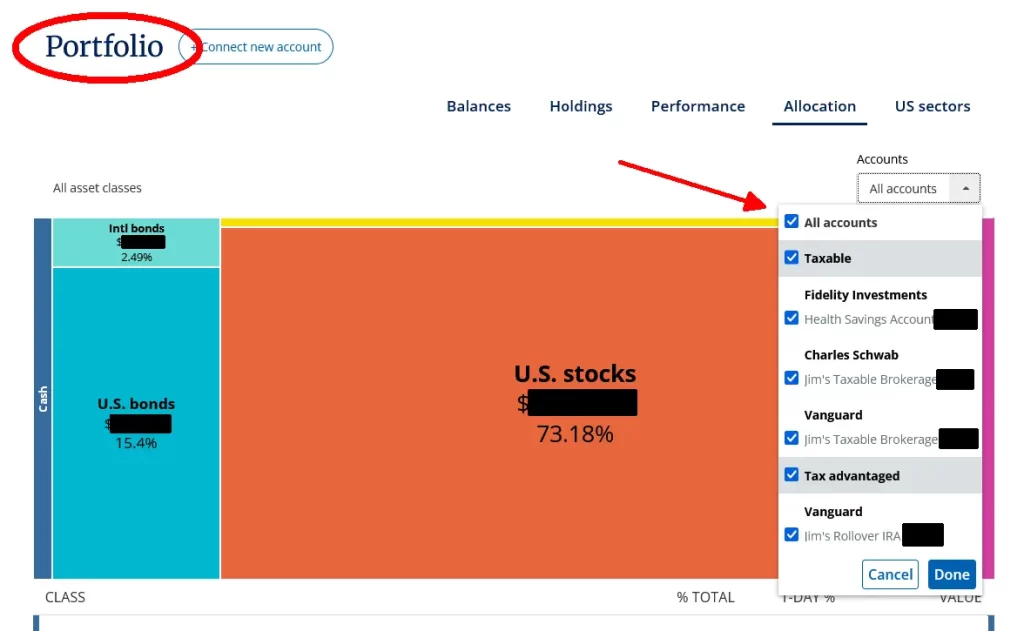The Huge Blind Spot in Empower's Asset Allocation - Portfolio and Accounts