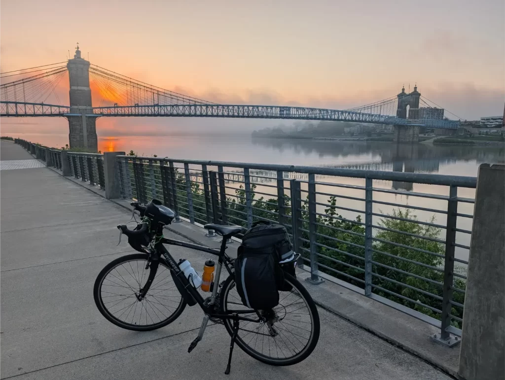 The Ohio River in Cincinnati, Ohio