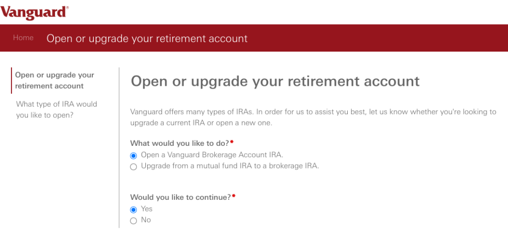 How and Why To Open a Custodial Roth IRA at Vanguard - Open account