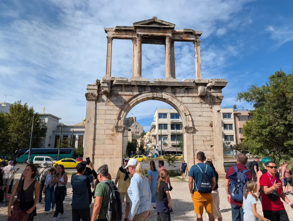 38-Day Europe Trip - Athens, Greece - The Arch of Hadrian