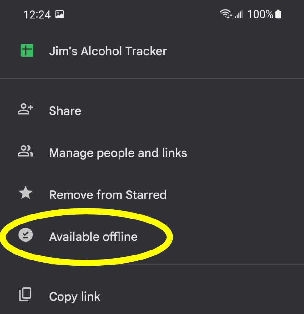 Available offline
