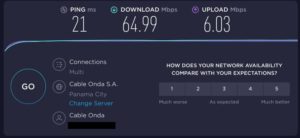 Bandwidth Test with VPN Off - NordVPN