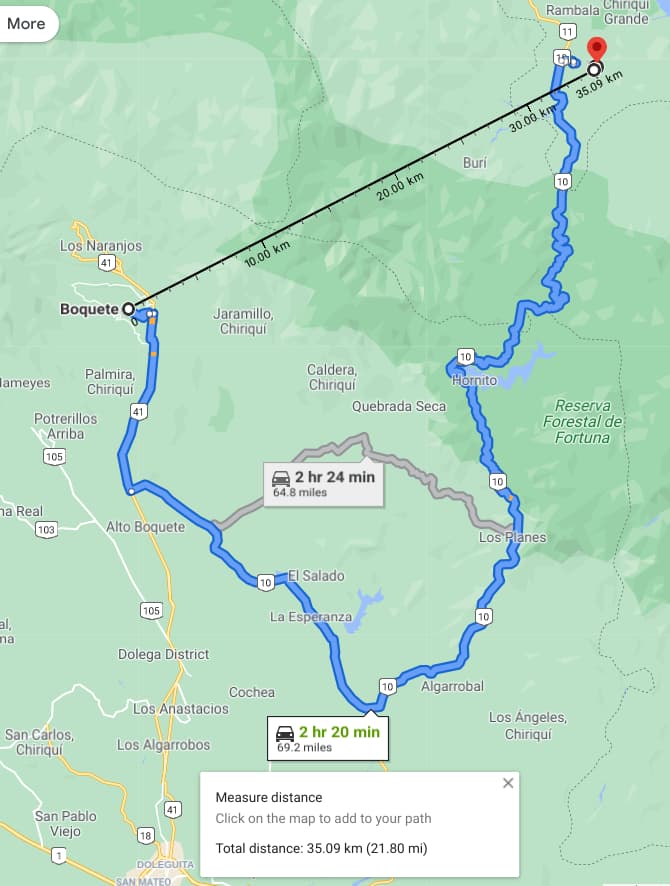 Boquete to Rambala Jungle Lodge