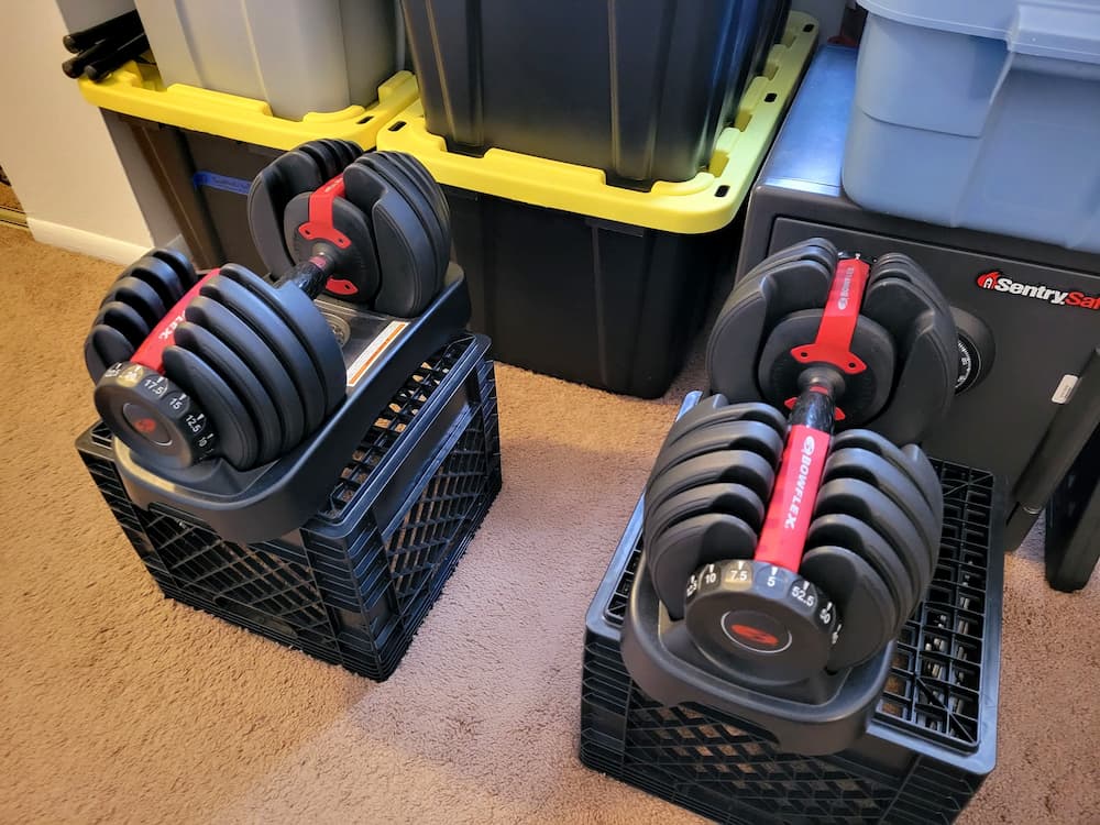 Atomic Habits – The Powerful Keys to Making Changes That Stick - Bowflex SelectTech 552 adjustable dumbbells