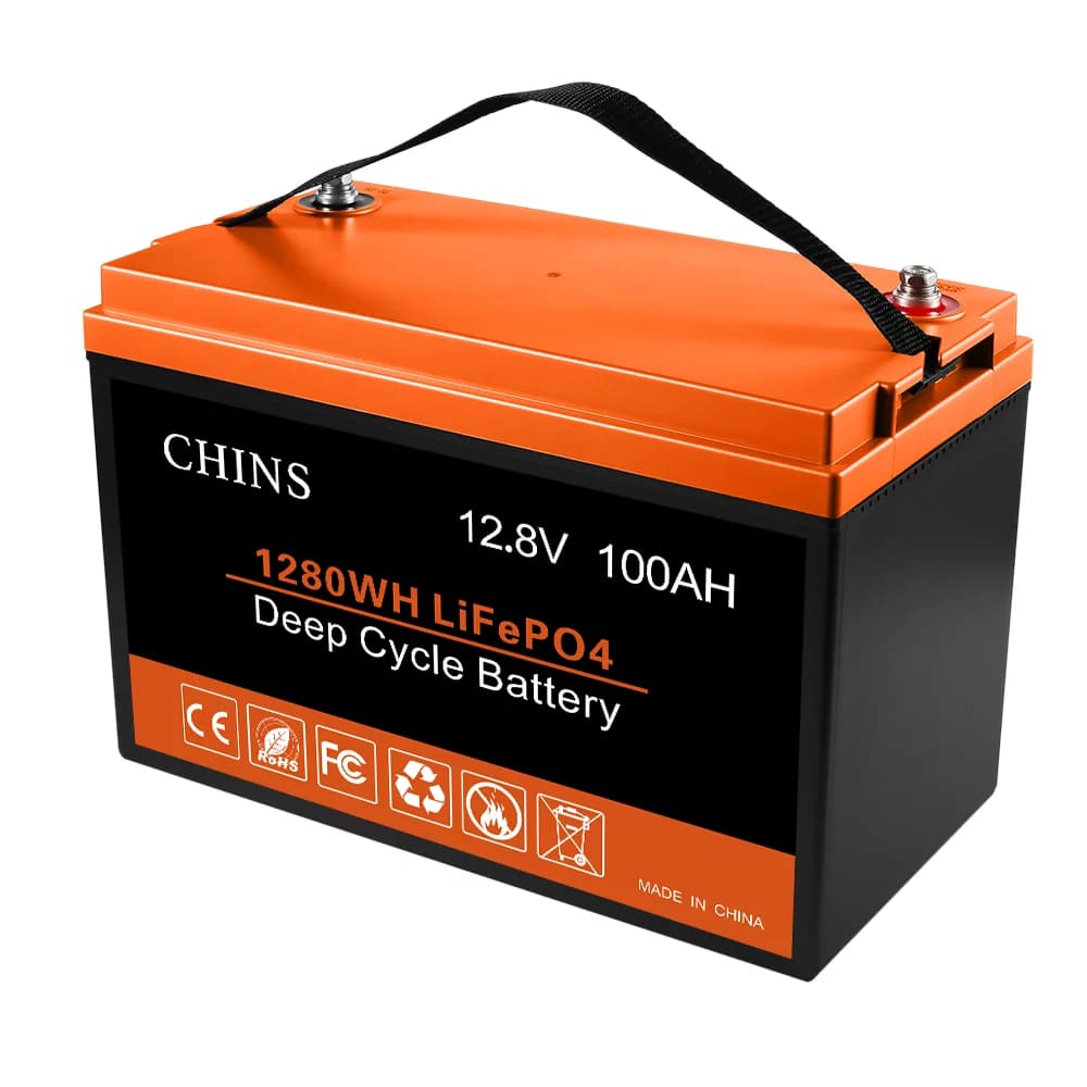 RV Boondocking - CHINS 12V 100AH LiFePO4 Lithium Iron Battery 100A BMS for RV