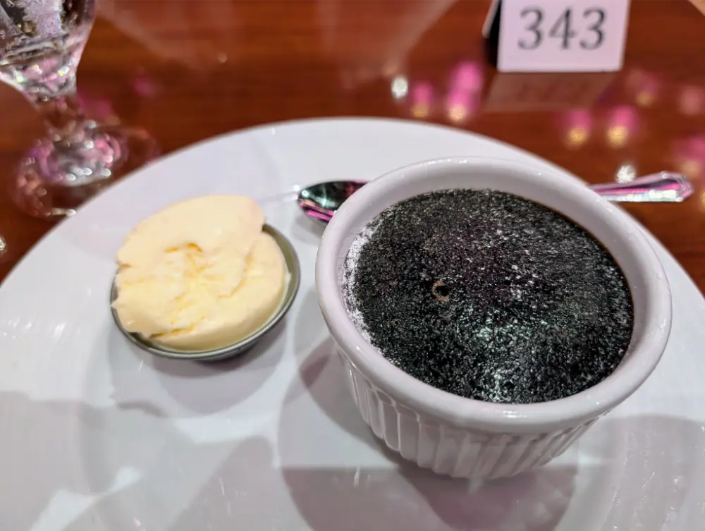 38-Day Europe Trip - Carnival Miracle - Carnival chocolate melting cake