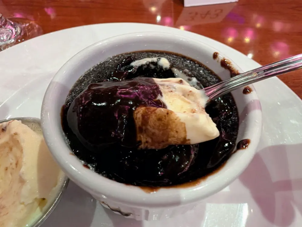 38-Day Europe Trip - Carnival Miracle - Carnival chocolate melting cake