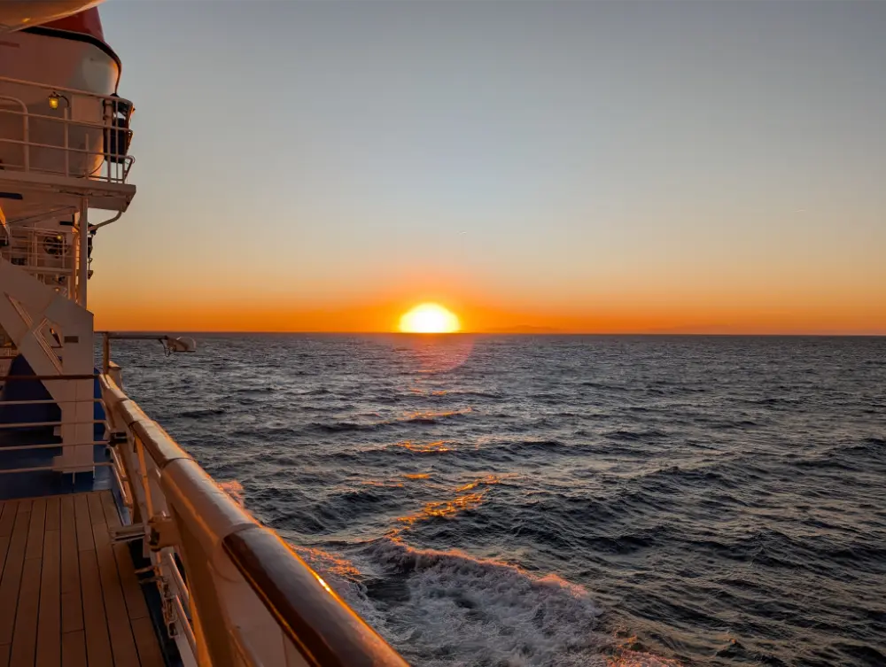 38-Day Europe Trip - Carnival Miracle - Sunset