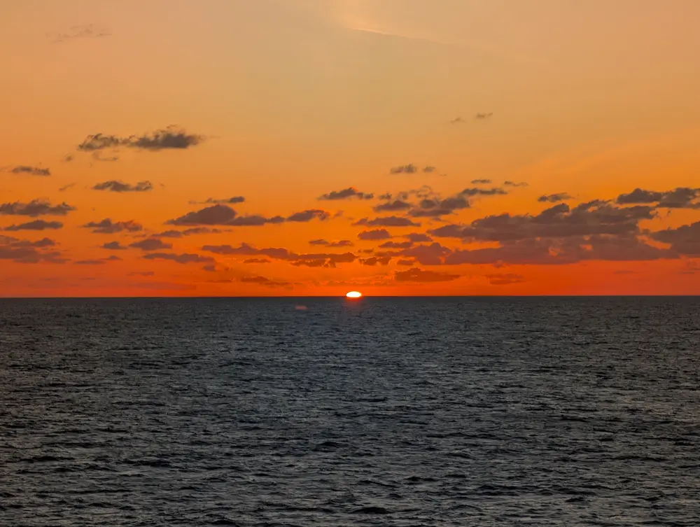 38-Day Europe Trip - Carnival Miracle - Sunset