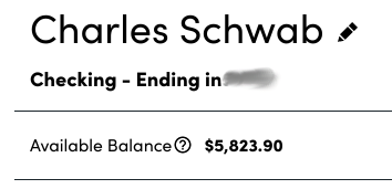 $1.3 Million Net Worth… Yet Scraping By Right Now - Schwab Checking