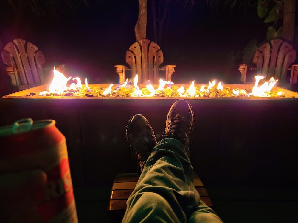 An Epic 2 Nights in the Jungle at Rambala Jungle Lodge - Chilling at the firepit