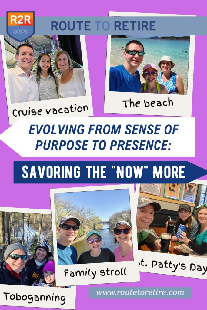 Evolving from Sense of Purpose to Presence: Savoring the "Now" More