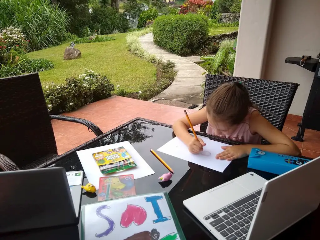 Our First Week of Homeschooling in Panama - Faith Doing Homeschooling