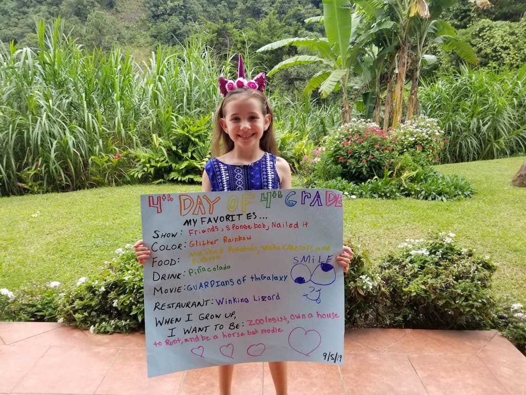 Our First Week of Homeschooling in Panama - Faith's Fourth Day of Fourth Grade