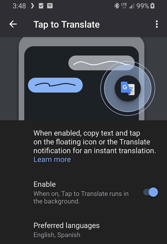 Google Tap to Translate