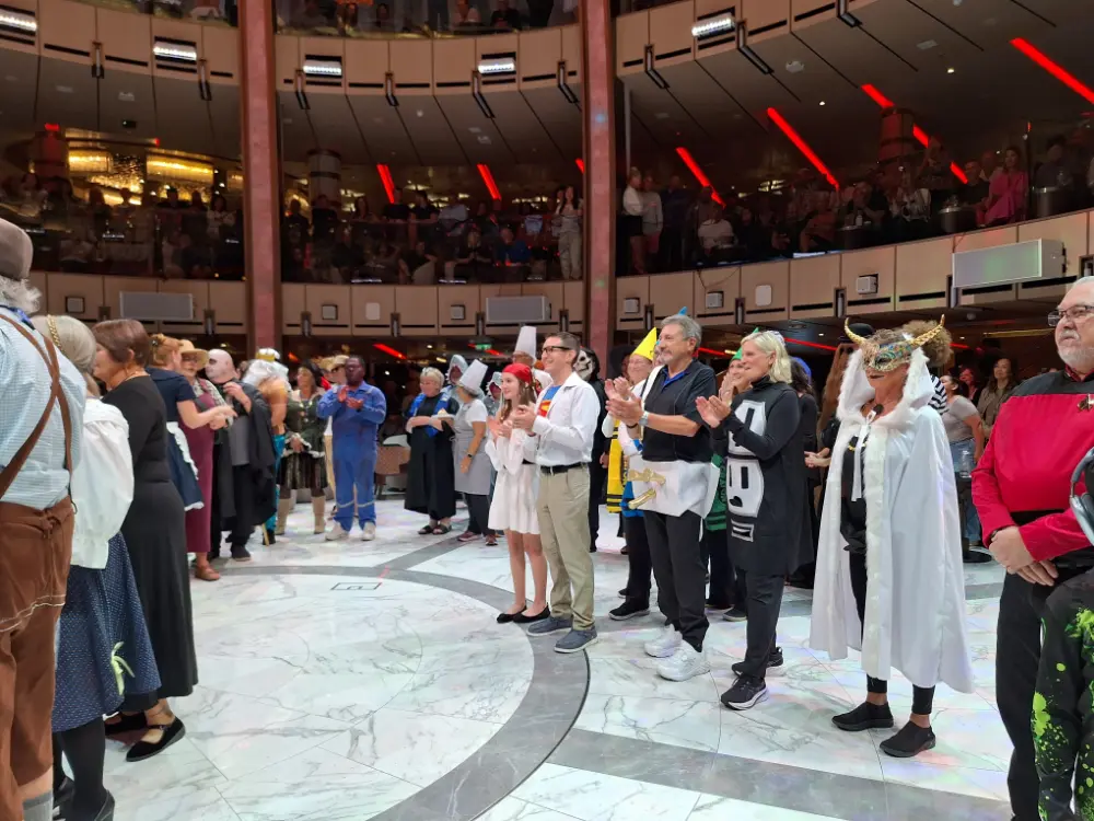 38-Day Europe Trip - Dressing up for Halloween on the Sun Princess cruise