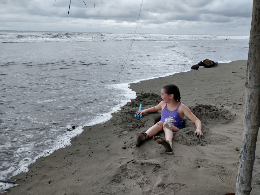 The Beach, a Sloth, and Monkey Lalas... - Las Lajas Beach