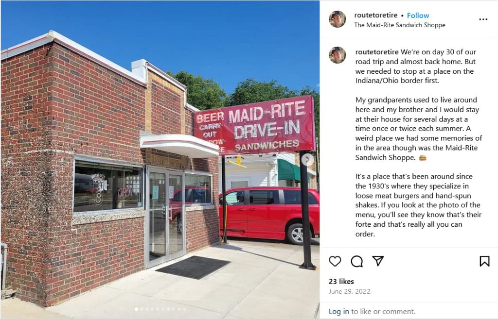 On the Road: The Wrap-Up and Some Fun Stats! - Instagram - Maid-Rite Sandwich Shoppe