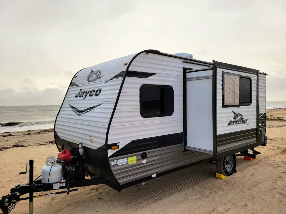 The Ups and Downs of RV Life: 45 Days in Our Tiny Home - Jayco RV on the beach