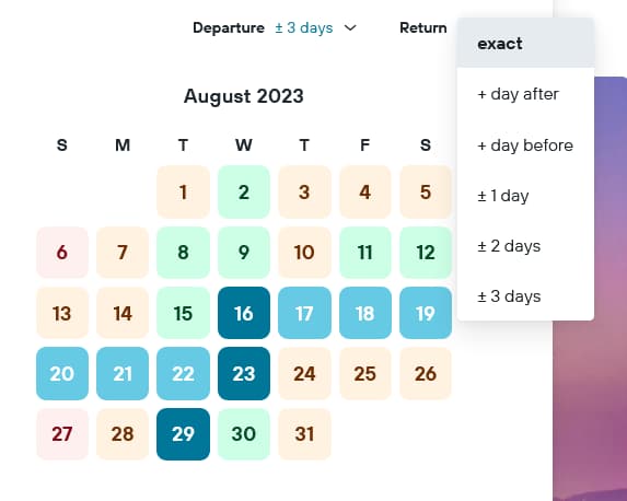Travel Planning - Kayak Plus or Minus