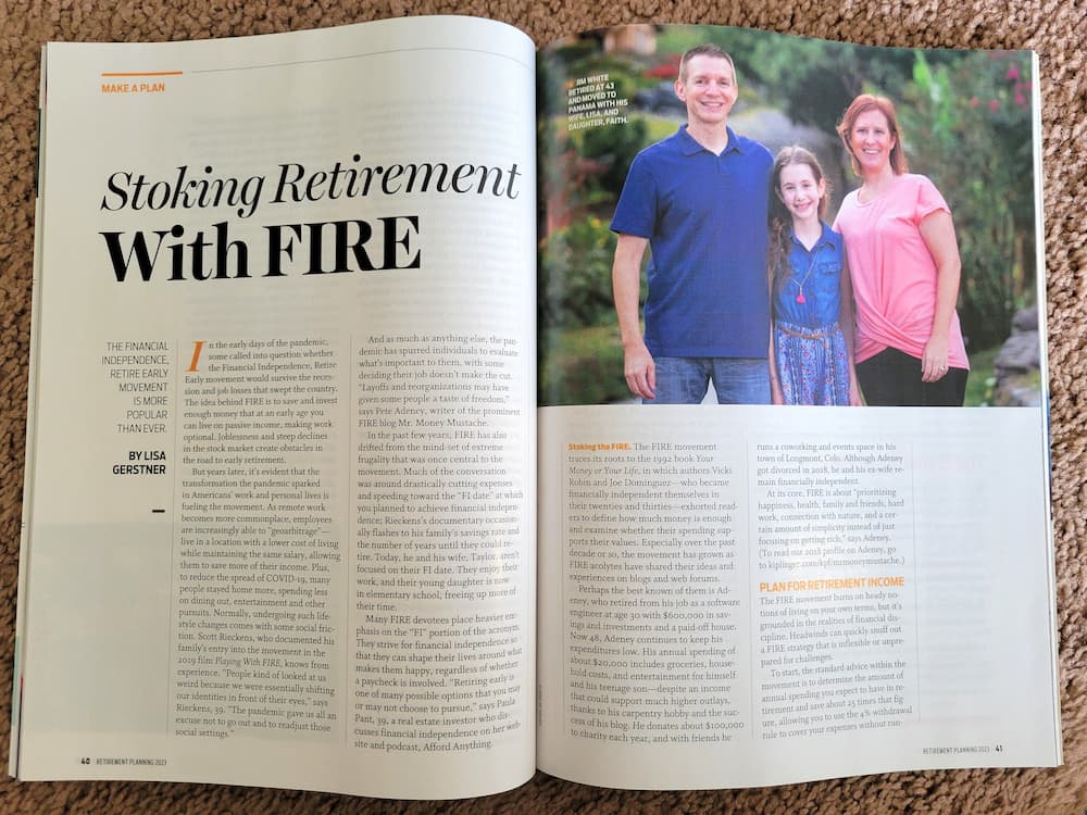 Kiplinger Retirement Planning 2023 - Stoking Retirement with FIRE - Jim, Faith, and Lisa