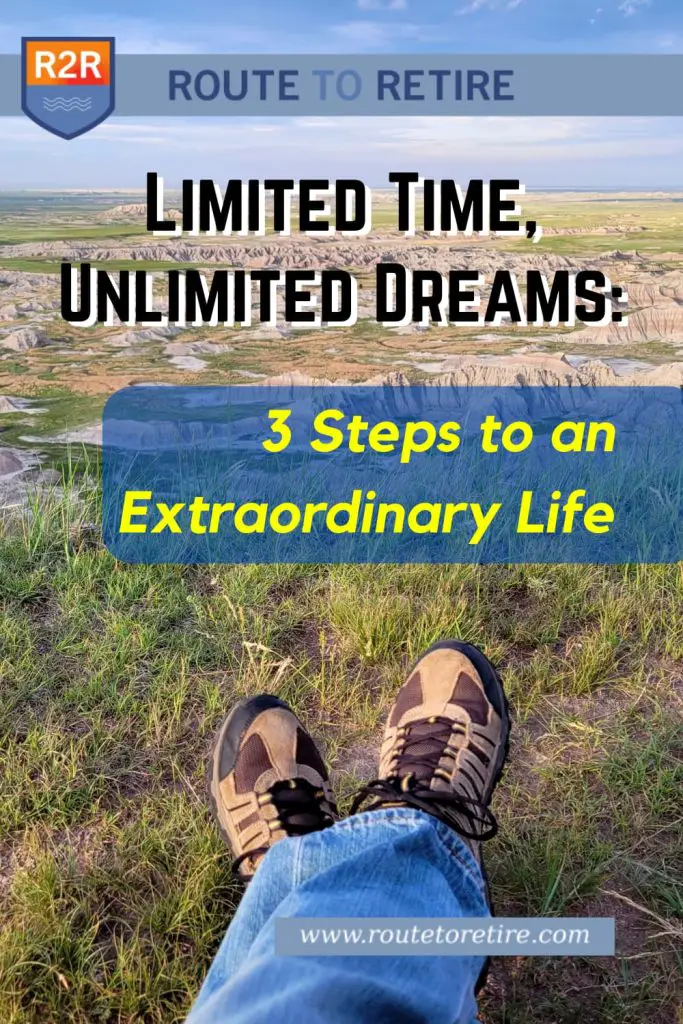 Limited Time, Unlimited Dreams: 3 Steps to an Extraordinary Life