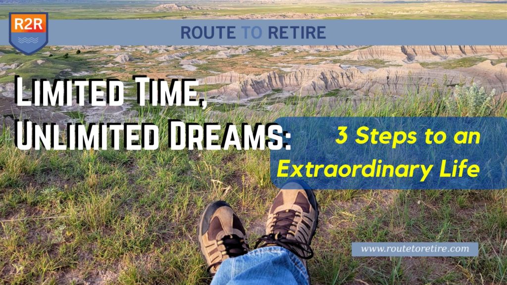Limited Time, Unlimited Dreams: 3 Steps to an Extraordinary Life
