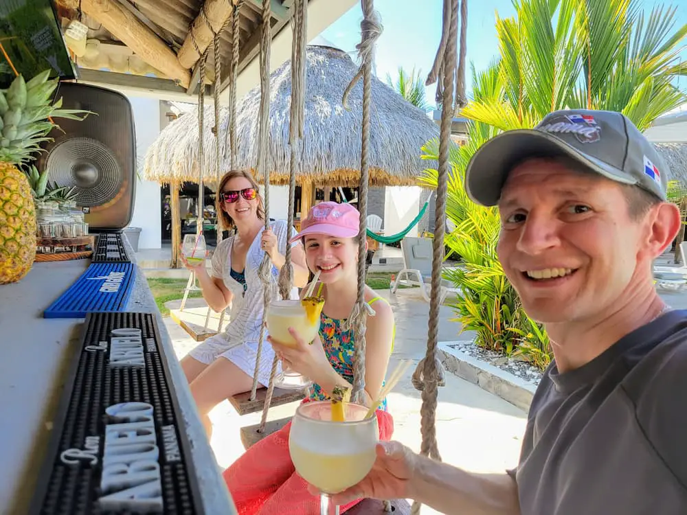 Lisa, Faith, and Jim - Happy together at the Show Pony Beach Resort