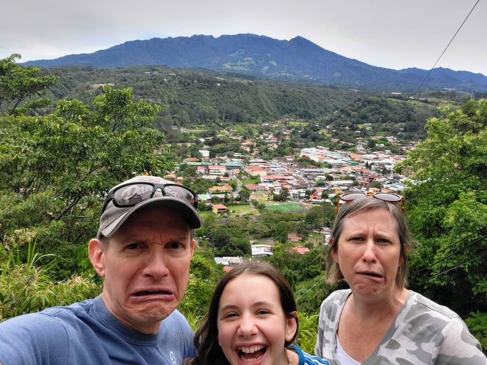 Adventure Planning - Goofing off while overlooking Boquete, Panama