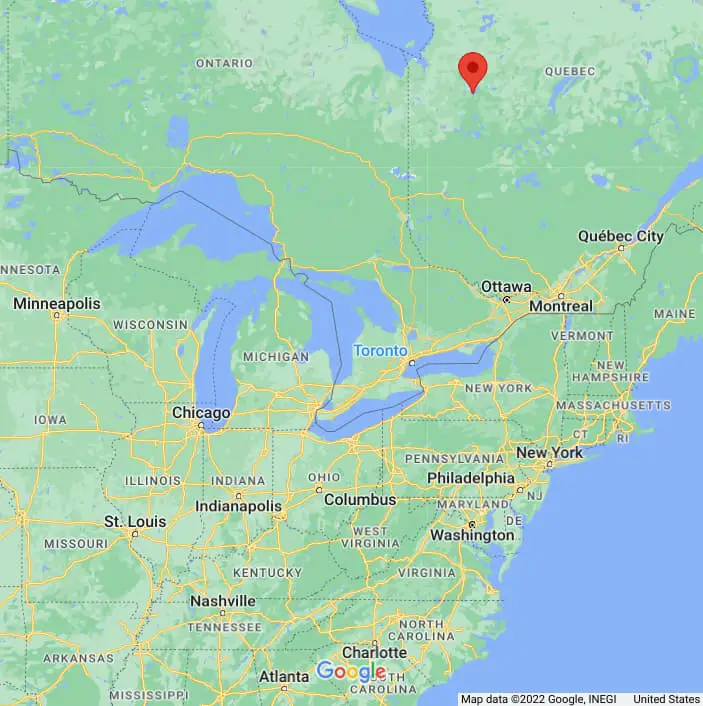 Stepping Out of My Comfort Zone Led to an 8-Night Fishing Trip of a Lifetime in Canada - Map of Lake Evans in Quebec Canada