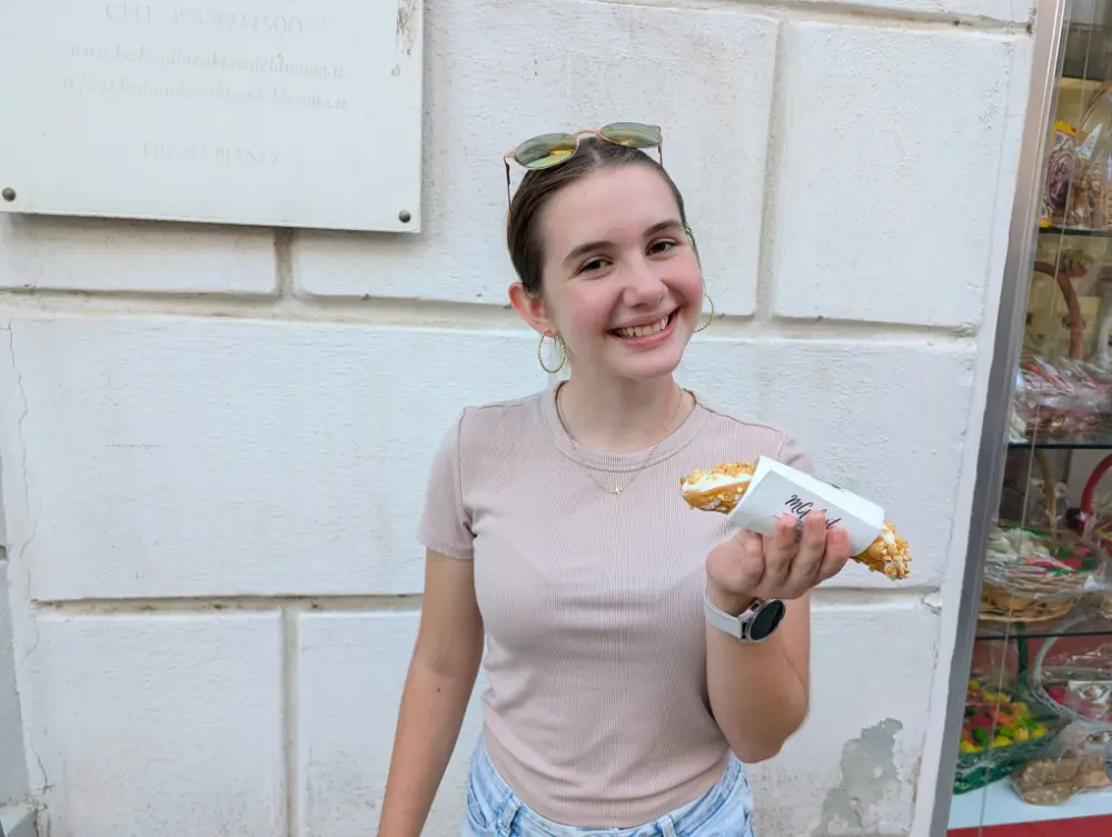 38-Day Europe Trip - Messina, Italy - cannoli
