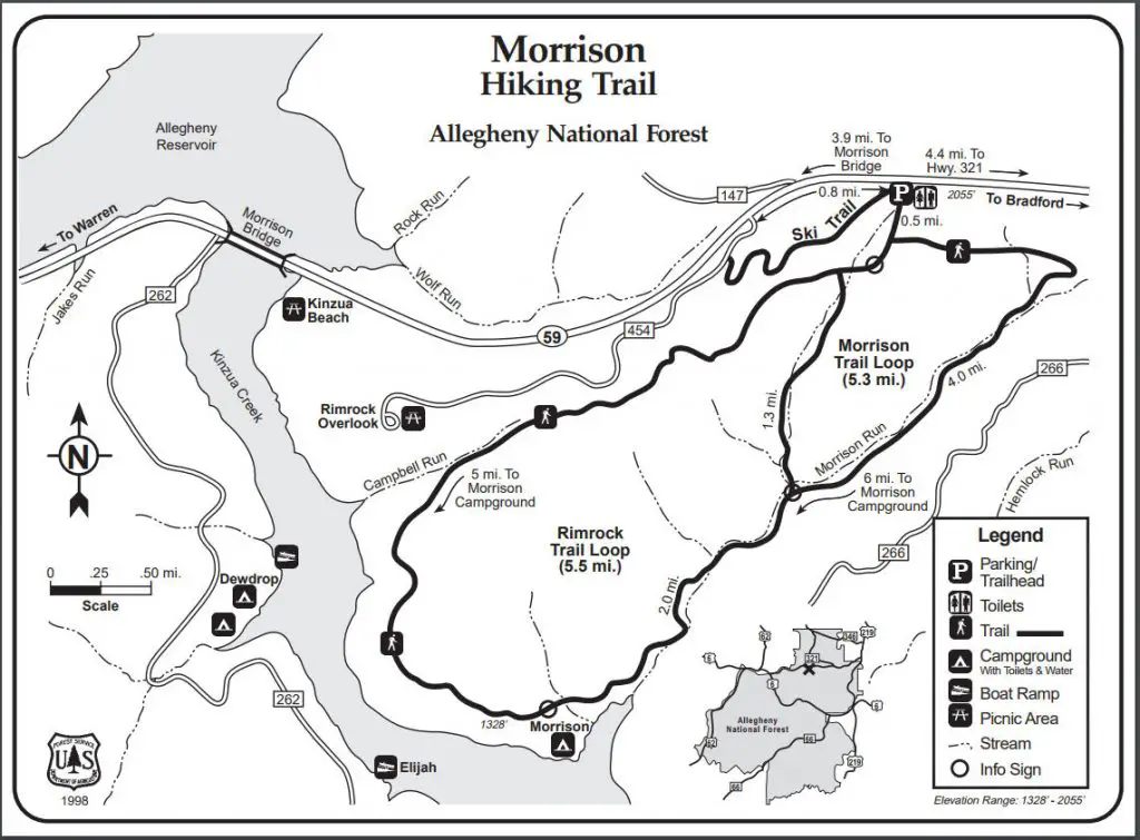 Backpacking Trip... Cross It Off the Bucket List! - Morrison Hiking Trail Map