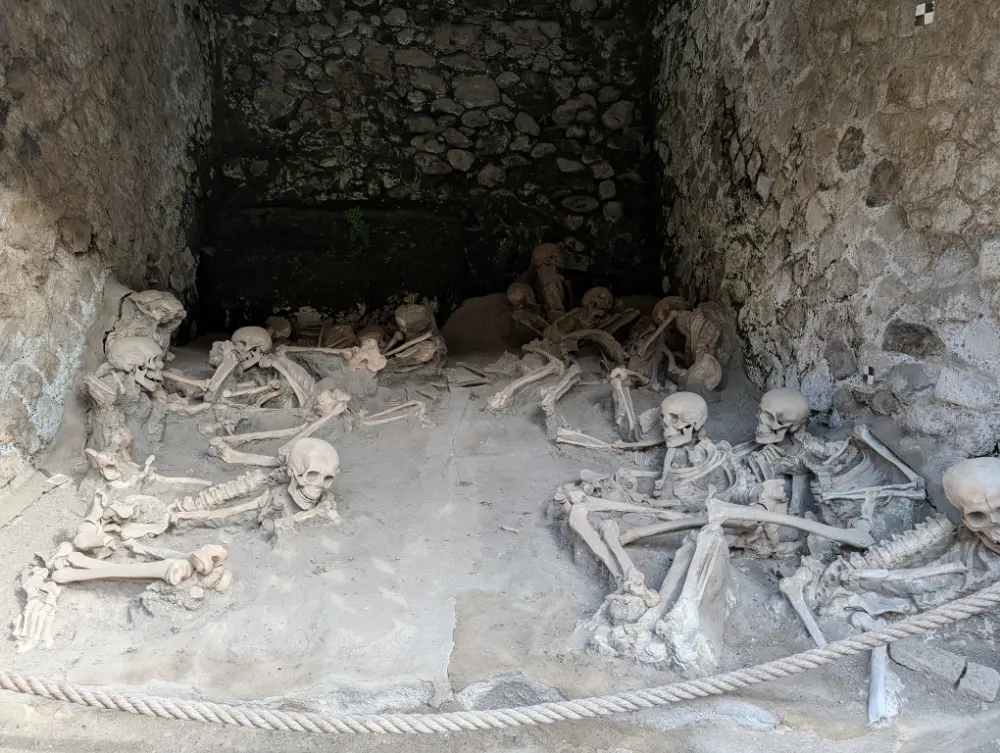 38-Day Europe Trip - Herculaneum - Skeletons