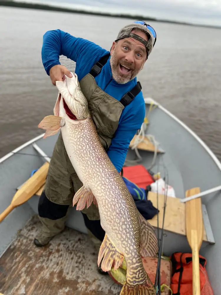 Stepping Out of My Comfort Zone Led to an 8-Night Fishing Trip of a Lifetime in Canada - Nick;s 47" northern pike