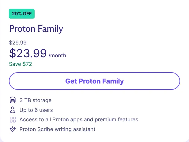 Privacy and Security Matter: How I'm Reclaiming My Data in a Digital World - Proton Family Pricing