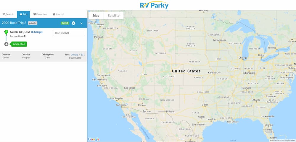 RV Parky - Empty Map