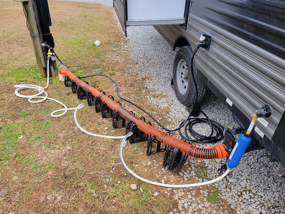 Our 9-Month RV Adventure: The 55+ Essential Items We Bought for the Road - RV sewer support