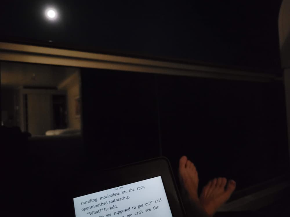 Cruise Vacations – My 3 Rules and My 3 Favorite Indulgences - Reading Kindle Paperwhite on the MSC Seashore Cruise Ship Balcony