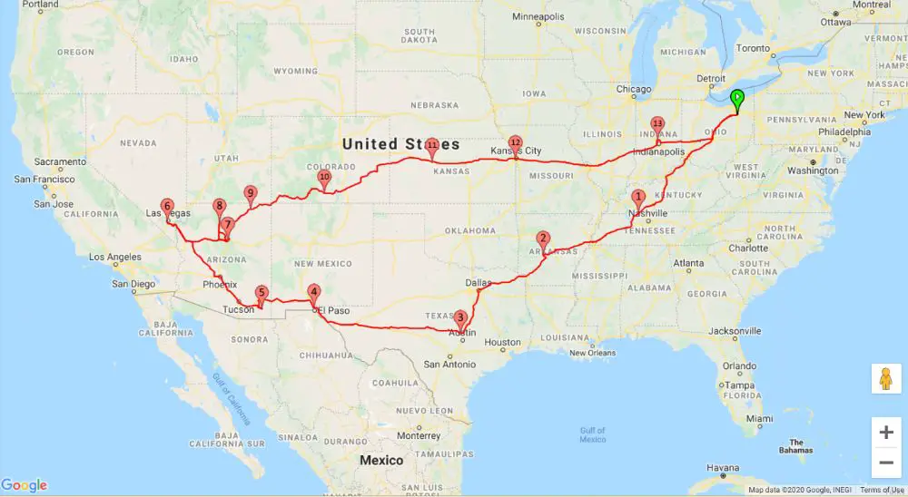 A Night at a Cracker Barrel to Start Leg 3 of the Road Trip - Our 2020 Road Trip