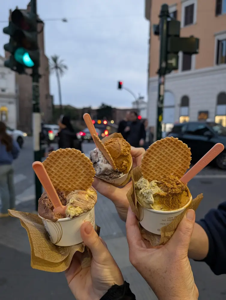 38-Day Europe Trip - Gelato in Rome