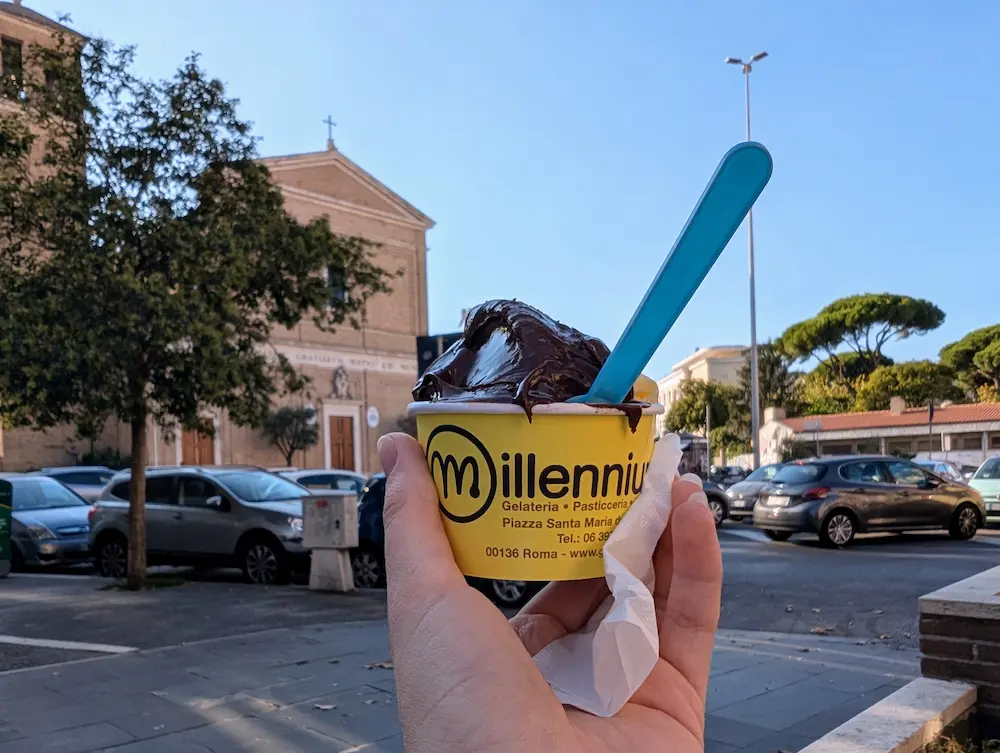 38-Day Europe Trip - Gelato in Rome