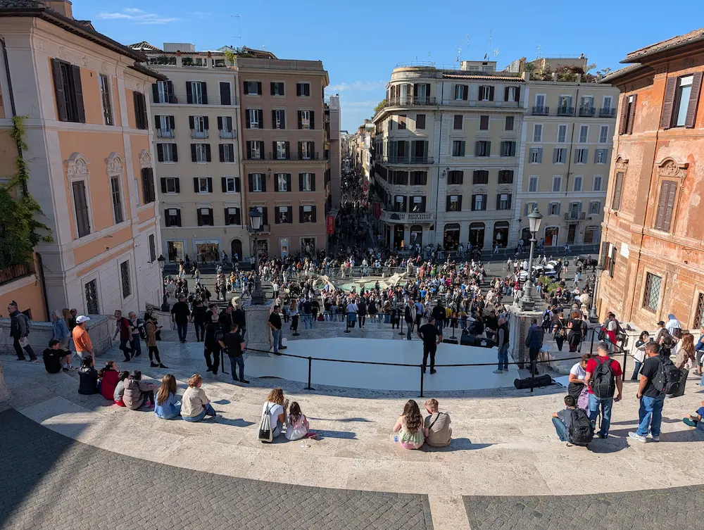 38-Day Europe Trip - The Spanish Steps in Rome