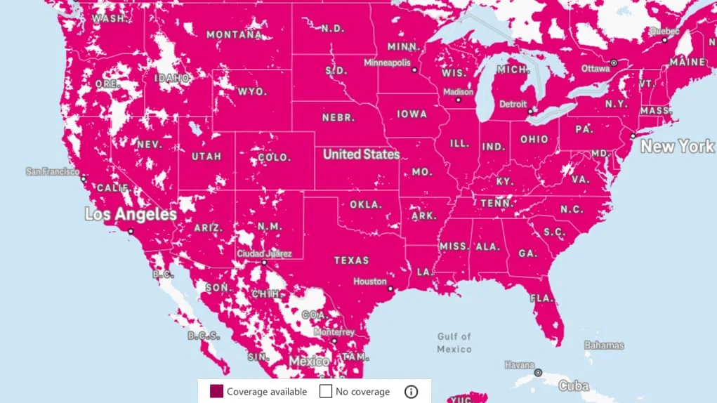 T-Mobile Coverage Map