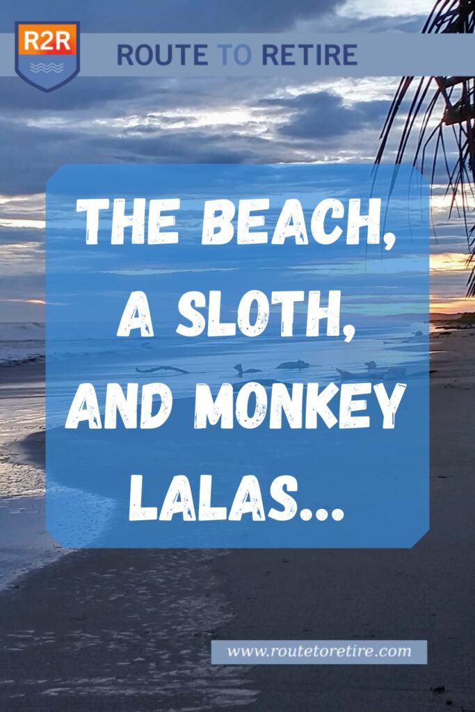 The Beach, a Sloth, and Monkey Lalas...