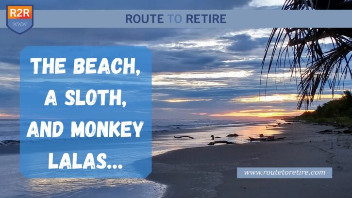 The Beach, a Sloth, and Monkey Lalas...