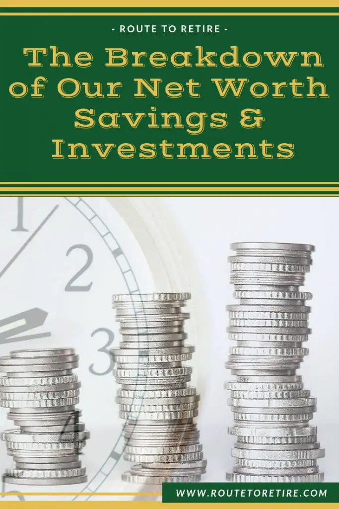 The Breakdown of Our Net Worth Savings & Investments